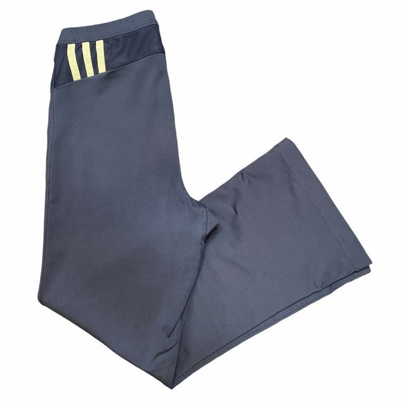 Adidas Cropped Leggings Women's Medium Capri Workout Pant Gray - Picture 1 of 6